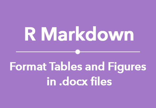r markdown tables